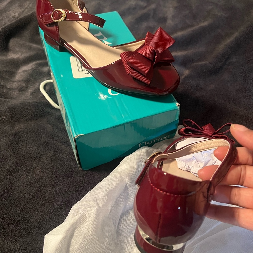 Elegant Burgundy Mary Jane Shoes